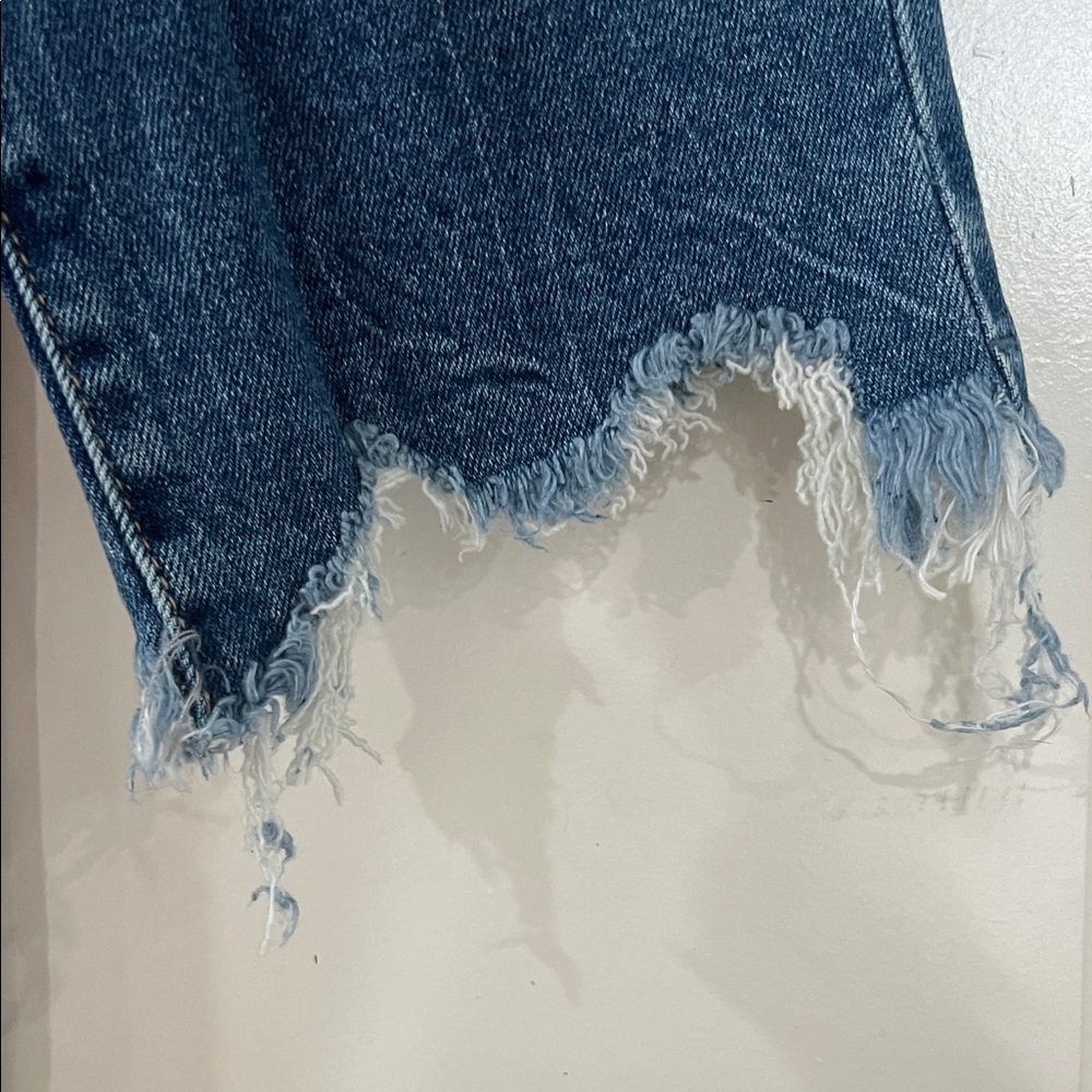 Nicole Miller Blue Distressed Ankle Jeans - Picture 7 of 8